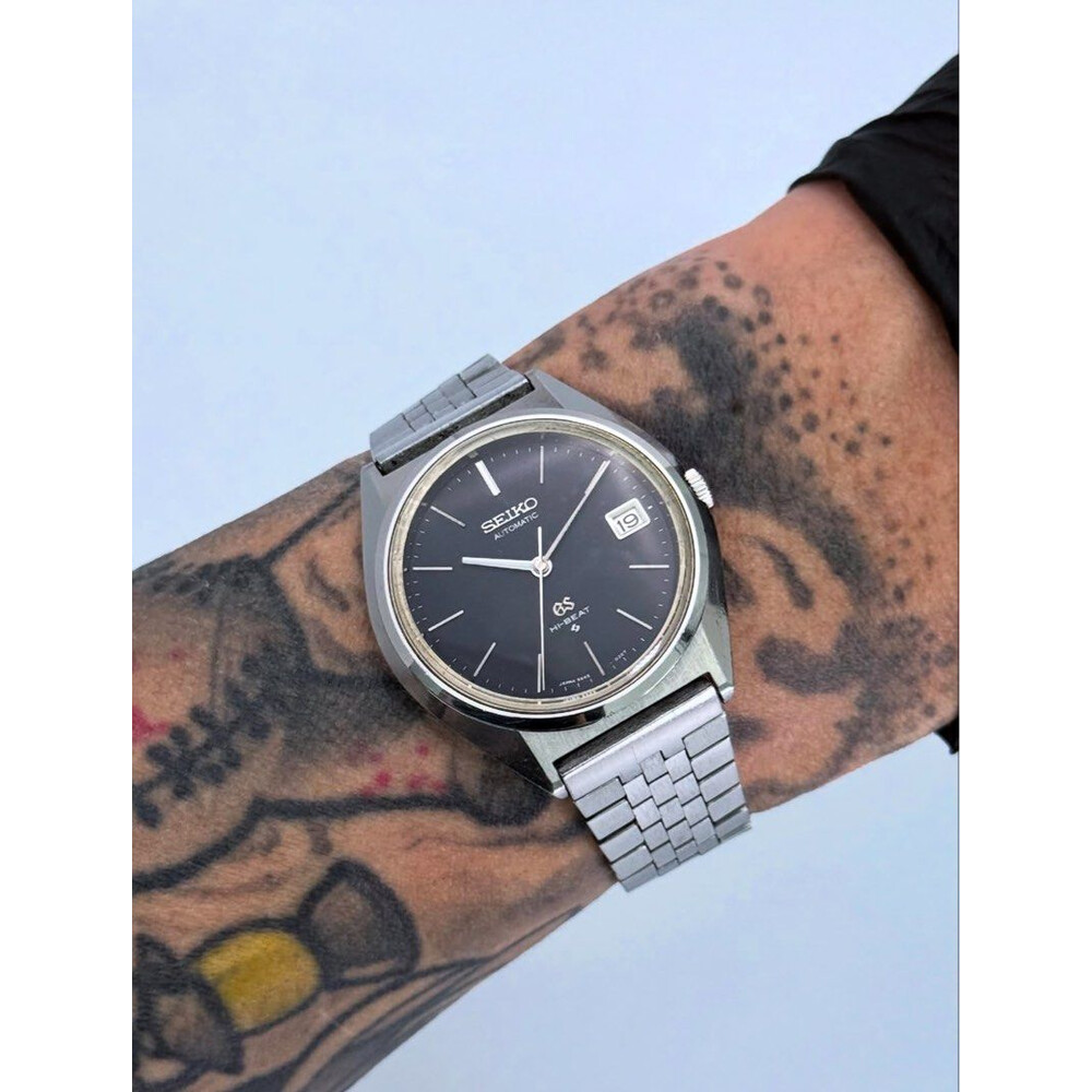 36mm • 1973 Grand Seiko 5645 56KS Black Dial Hi-Beat 28800bph
